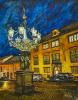 Loretánská ulice, Praha, akvarel, Josef Pepíno Balek